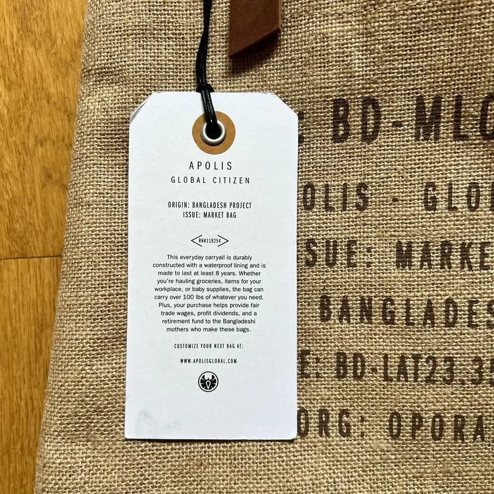 Apolis Global Citizen Market Tote Bag